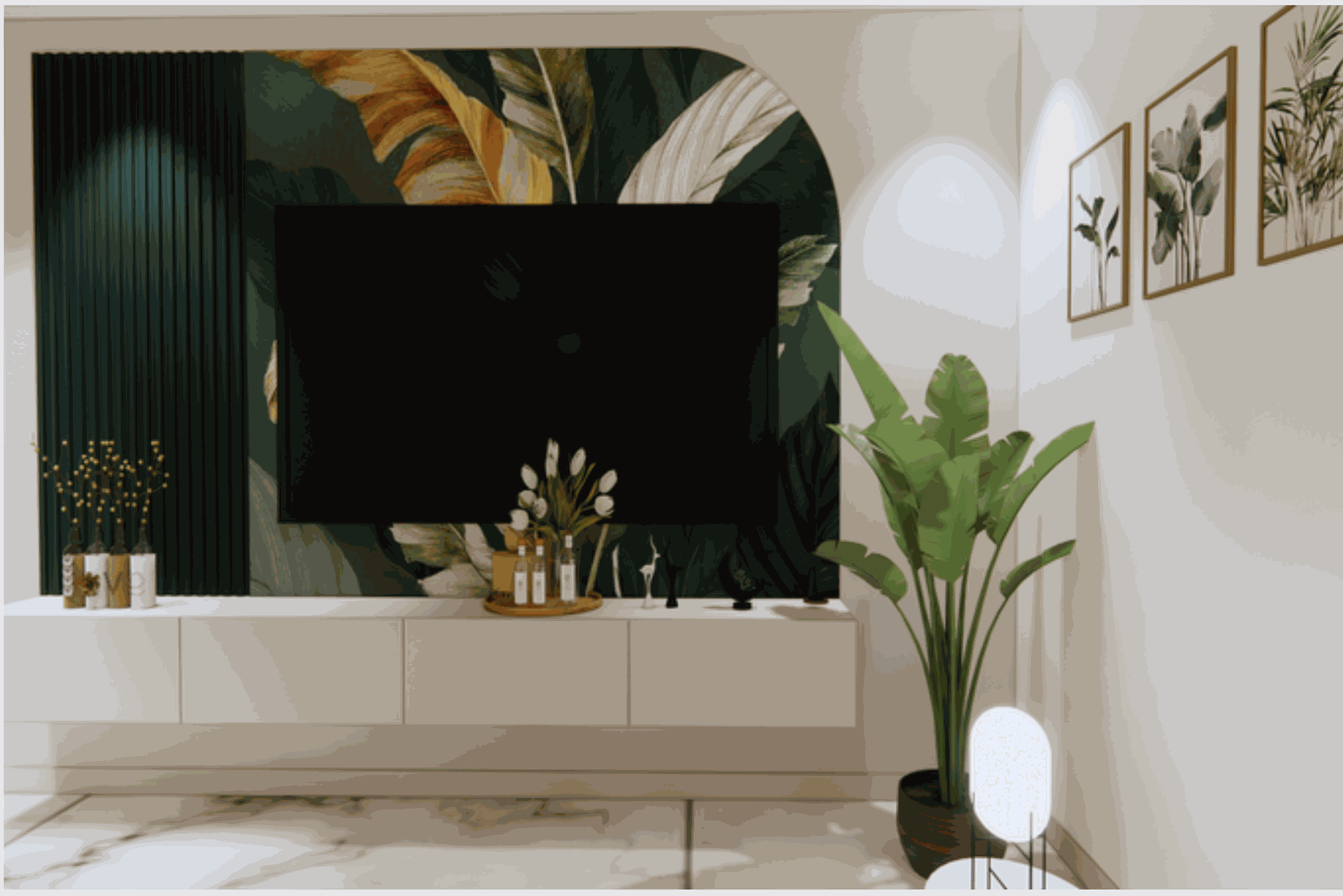 Mural tv unit Mural tv unit